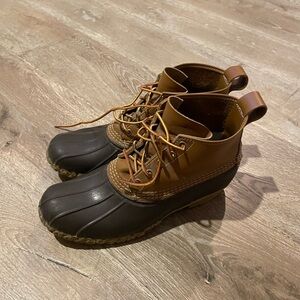 L.L. Bean Men's Tan and Dark Brown Boots